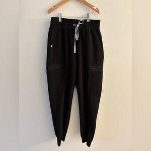 Figs Black Uman Jogger Track Pants